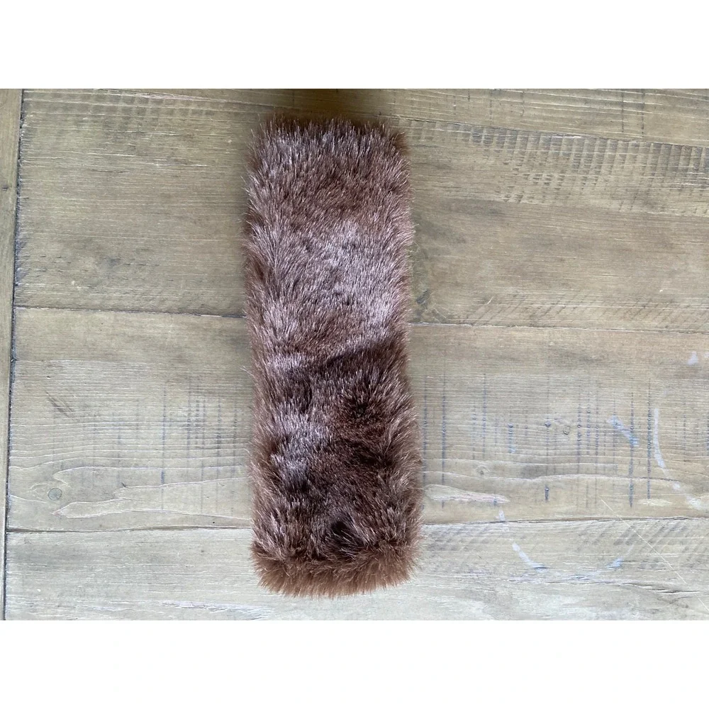 Ben Berger Luxury Collection Brown Faux Fur Headband Ear Warmer Elastic Band